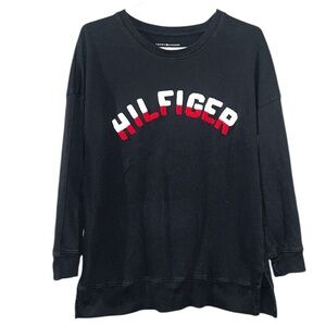 Tommy Hilfiger Faded Black Pullover Sweater – Size Medium
